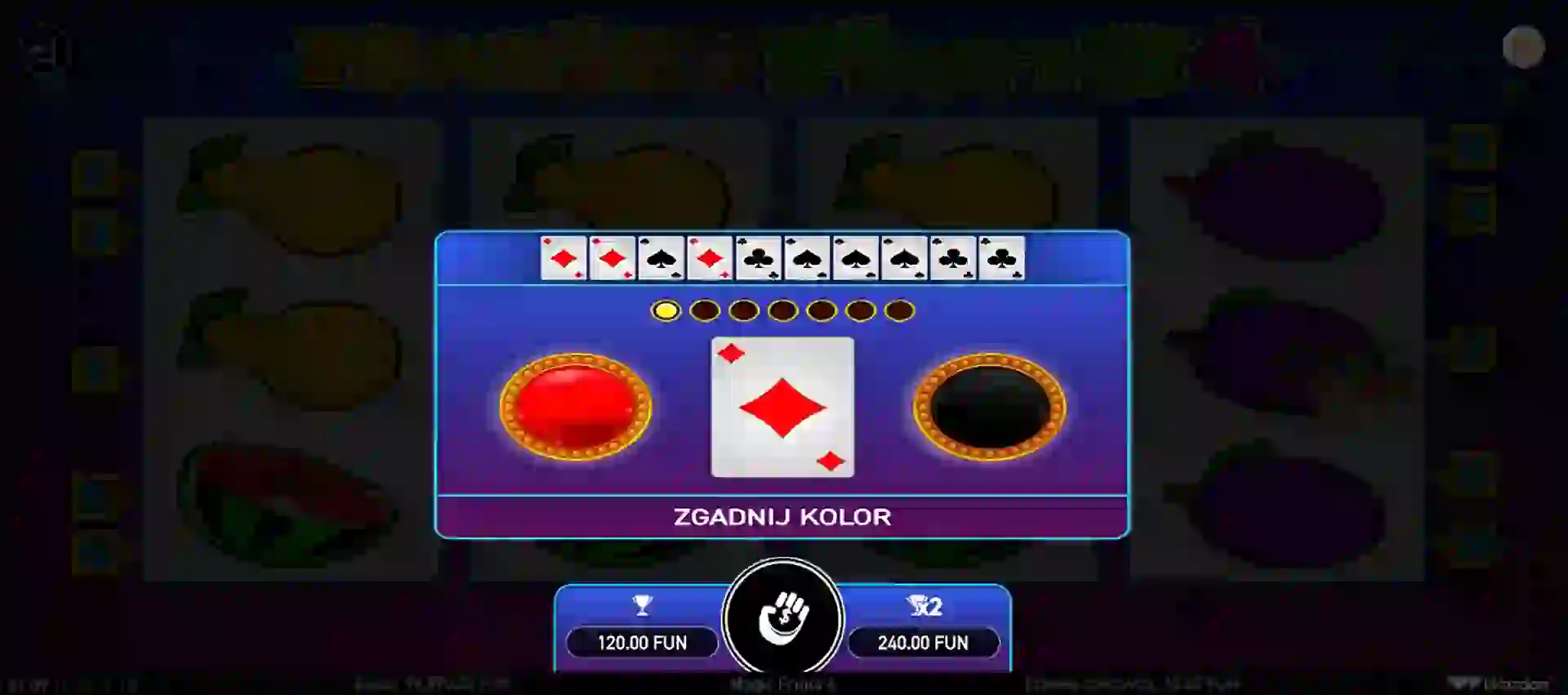 Proces gry podwajania wygranej